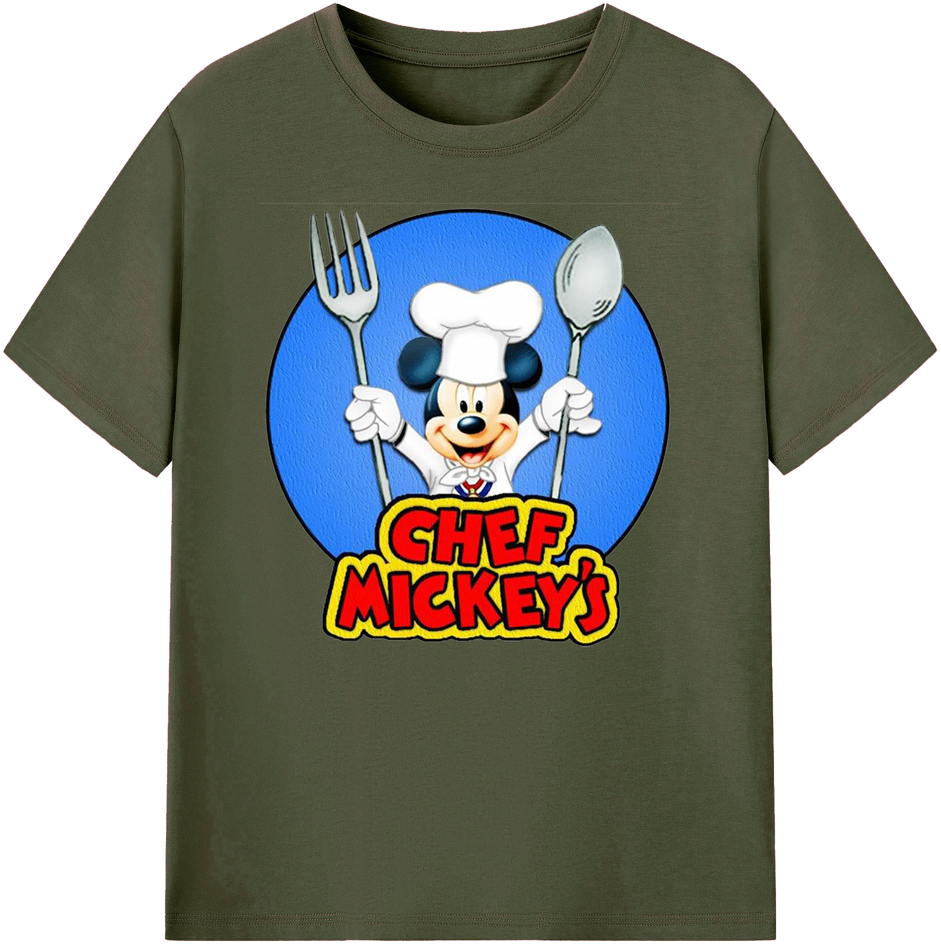 ミッキーマウス Mickey Mouse 綿100％ メンズ半袖Tシャツ｜肌触りやわらか＆通気性
